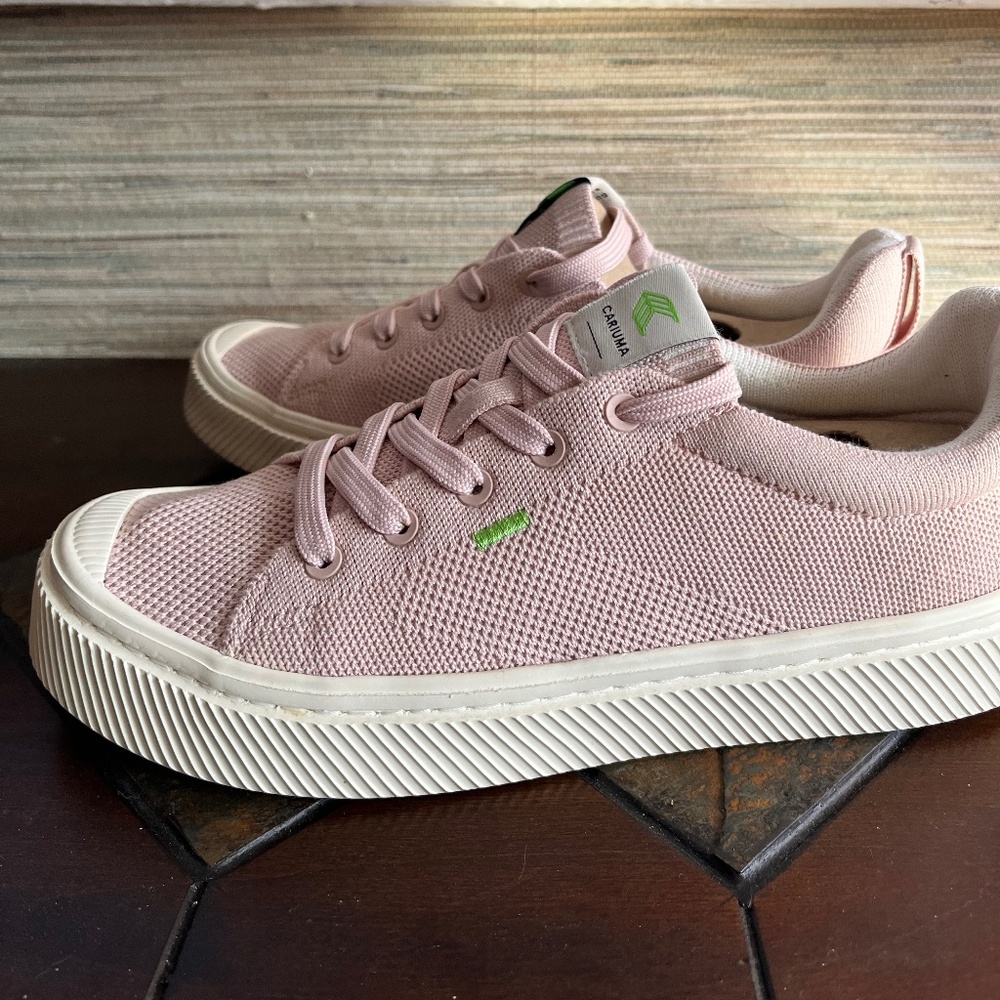 Cariuma IBI Sustainable Knit Sneaker Rose Women's Size 7  NWOT - Picture 5 of 9